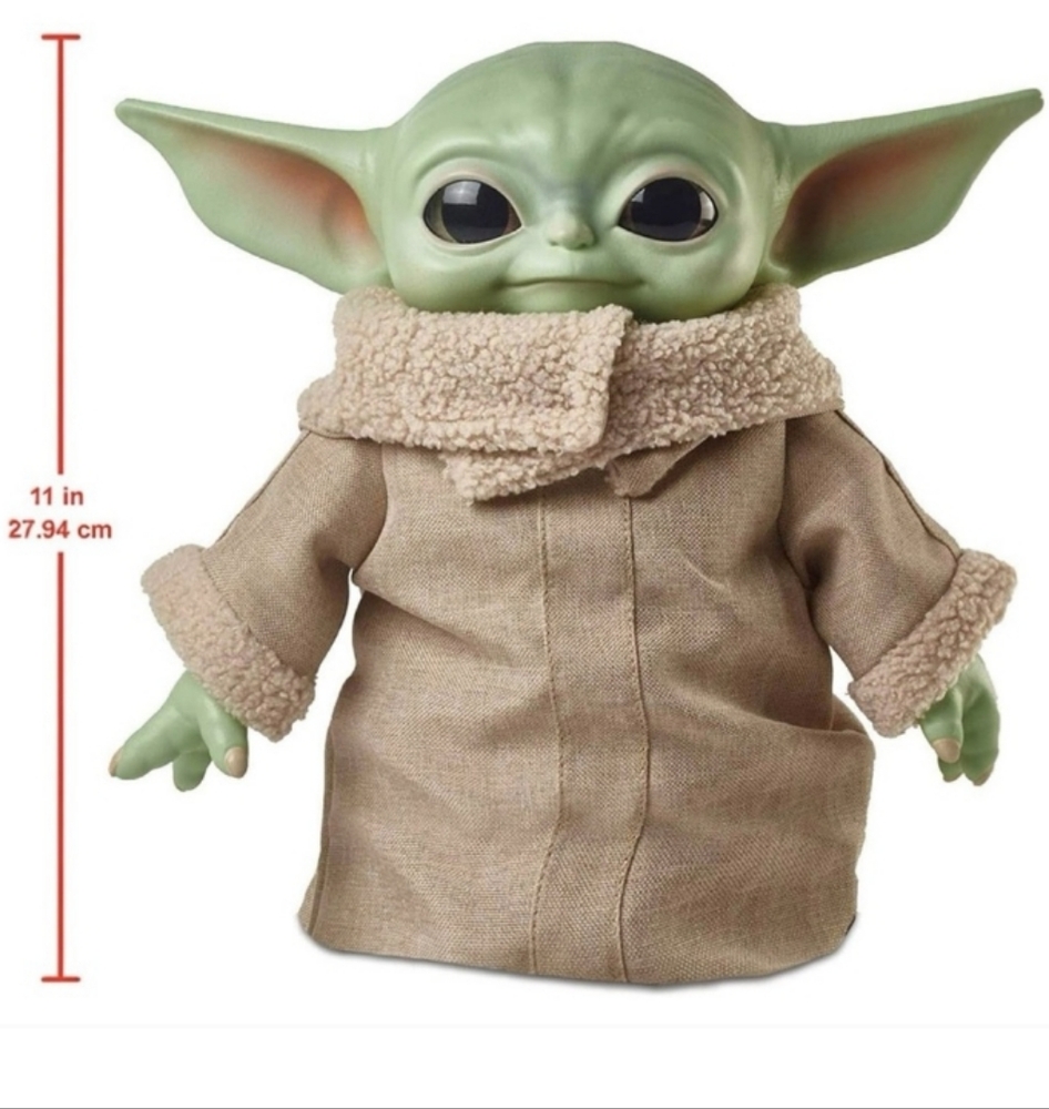 Grogu Plush Bean Bottom Kids Toy StarWars The Mandalorian Child 2020 Mattel. 11"